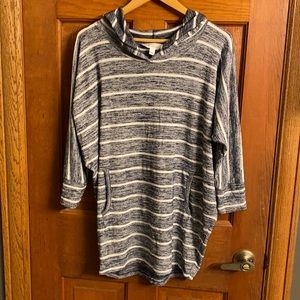 Blue striped sweater